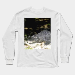 Alligator Sunbathing Long Sleeve T-Shirt